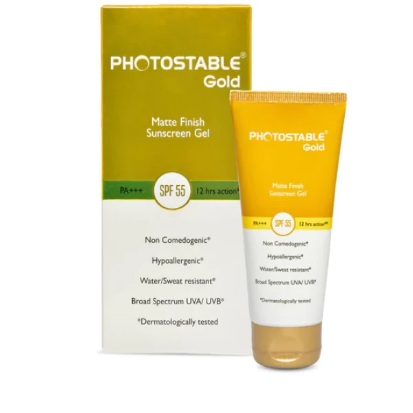Photostable Gold Sunscreen Gel Spf 55