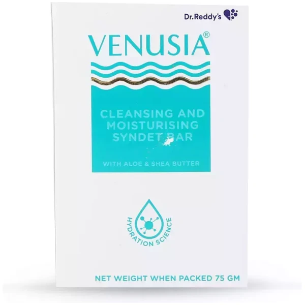 Venusia Cleansing Moisturising Bathing Bar with Shea Aloe Butter Hydrated Supple Skin