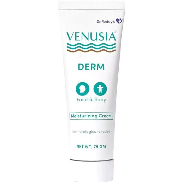 Venusia DERM Moisturizing Cream for Face Body Nourishes Dry Skin Relieves Skin Irritation